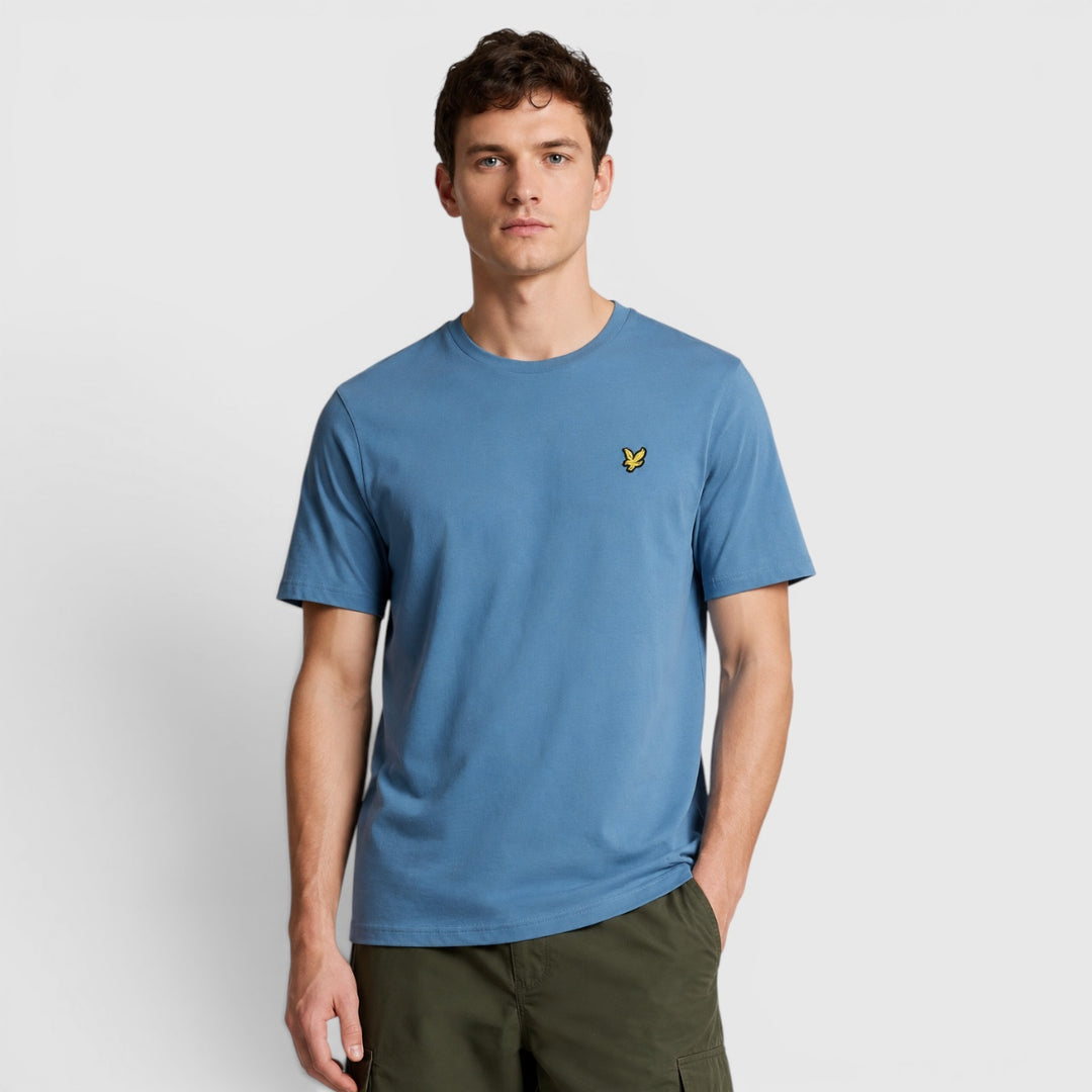 TS400VOG-X861 Lyle & Scott Plain T-Shirt Short Sleeve Ocean Sky