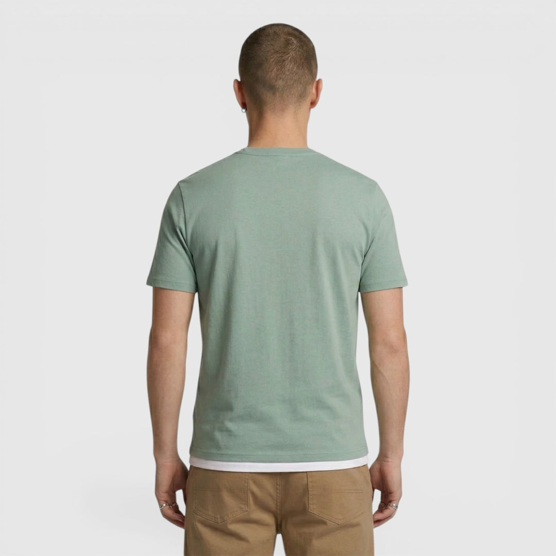 TS400VOG-X882 Lyle & Scott Plain T-Shirt Short Sleeve Cold Mint / Groen