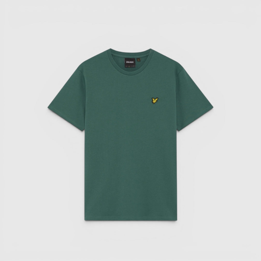 TS400VOGT-W130 Lyle & Scott Plain T-Shirt Short Sleeve Everglade / Groen