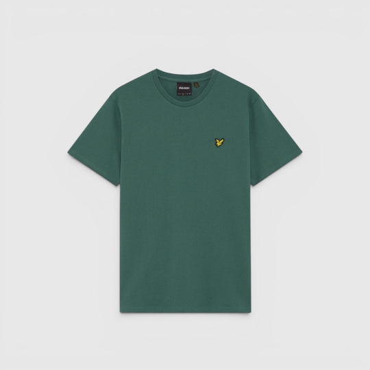 TS400VOGT-W130 Lyle & Scott Plain T-Shirt Short Sleeve Everglade / Groen