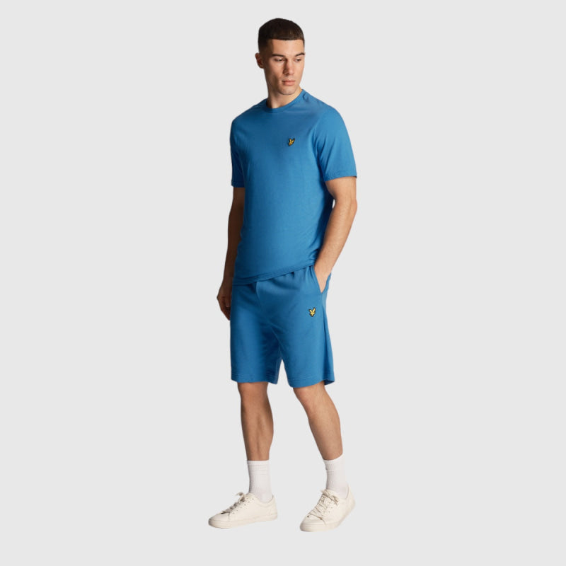 ts400vog-w584 plain t-shirt short sleeve lyle & scott polo spring blue crop5