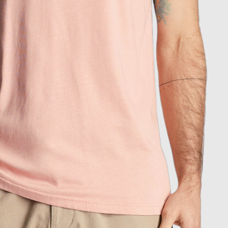 ts400vog-x238 plain t-shirt short sleeve lyle & scott polo palm pink crop5