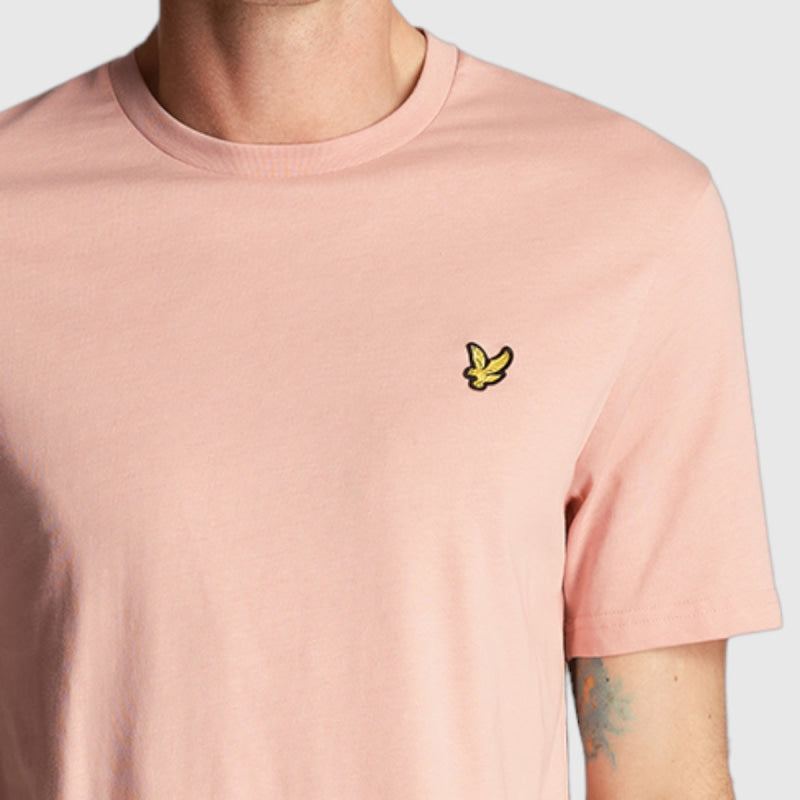 ts400vog-x238 plain t-shirt short sleeve lyle & scott polo palm pink crop4