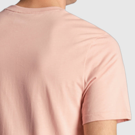 ts400vog-x238 plain t-shirt short sleeve lyle & scott polo palm pink crop3