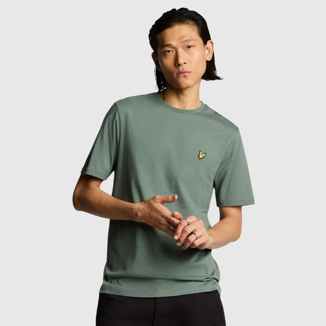 TS400VOG-X583 Lyle & Scott Plain T-Shirt Short Sleeve Green Mercurial