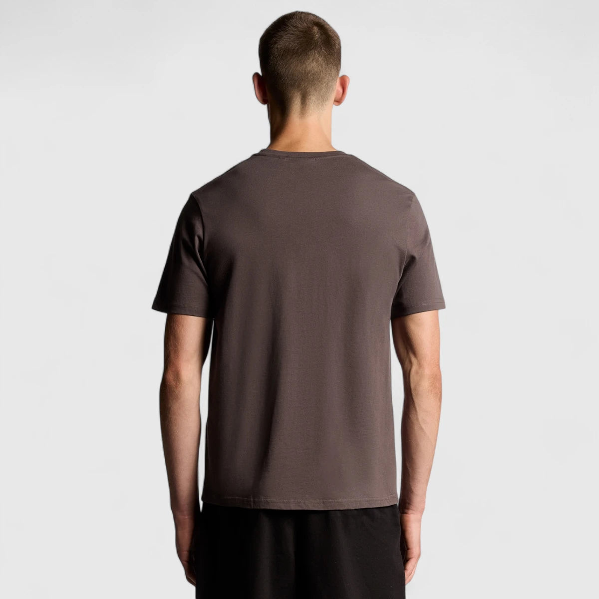 TS400VOG-X863 Lyle & Scott Plain T-Shirt Short Sleeve Espresso