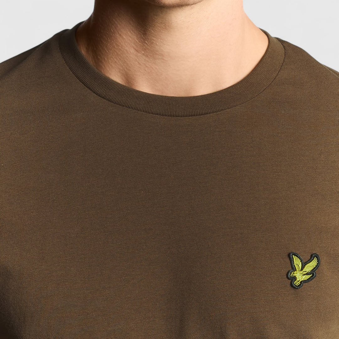 TS400VOG-Y045 Lyle & Scott Plain T-Shirt Short Sleeve Bottle Brown / Bruin