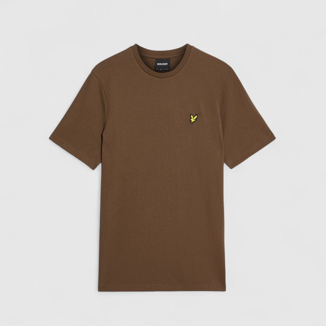 TS400VOG-Y045 Lyle & Scott Plain T-Shirt Short Sleeve Bottle Brown / Bruin