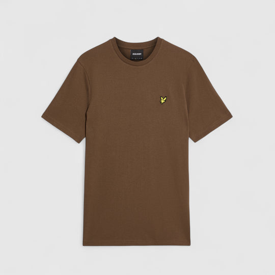 TS400VOG-Y045 Lyle & Scott Plain T-Shirt Short Sleeve Bottle Brown / Bruin