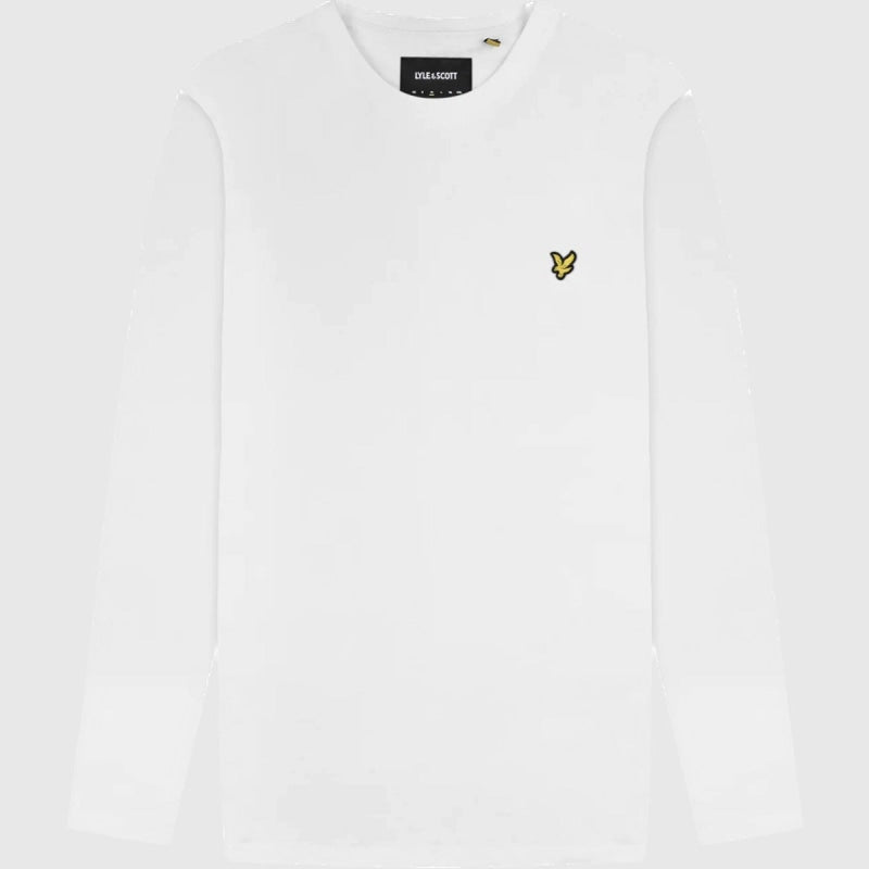 ts512vog 626 plain t-shirt long sleeve lyle & scott polo white crop2