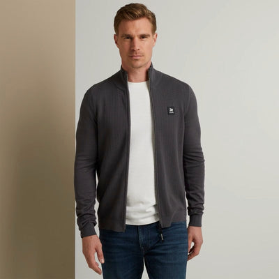 vkc2308350 9106 zip jacket cotton modal vanguard trui forged iron crop1