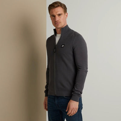 vkc2308350 9106 zip jacket cotton modal vanguard trui forged iron crop2