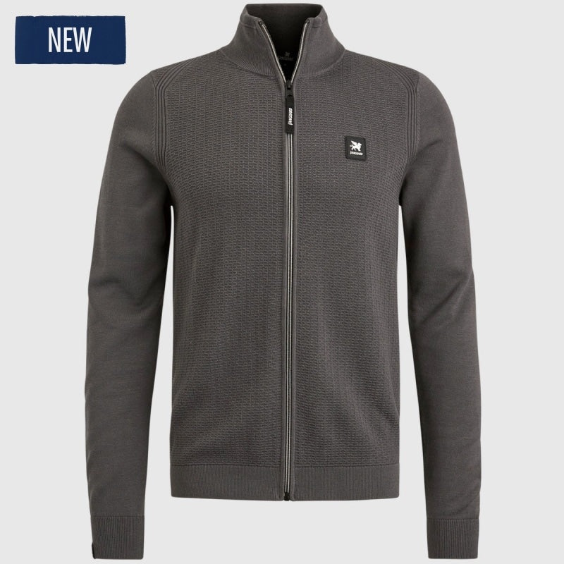 vkc2308350 9106 zip jacket cotton modal vanguard trui forged iron