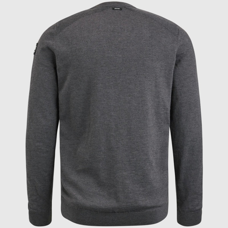 vkw2308300 9106 crewneck cotton slub vanguard trui forged iron back