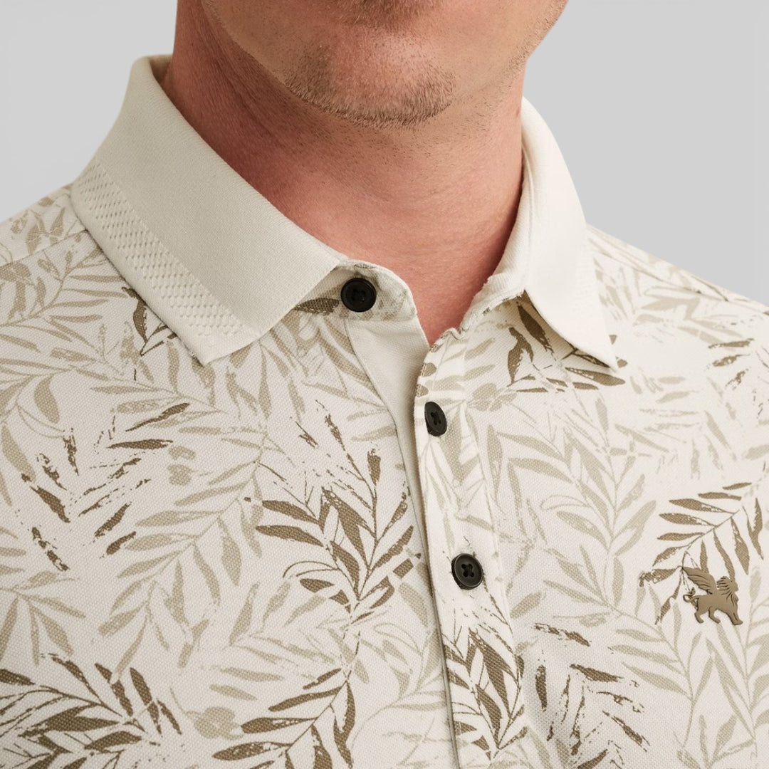 VPSS2602812-7004 Vanguard Polo Stretch Pique Blend Cloud Dancer / Ecru