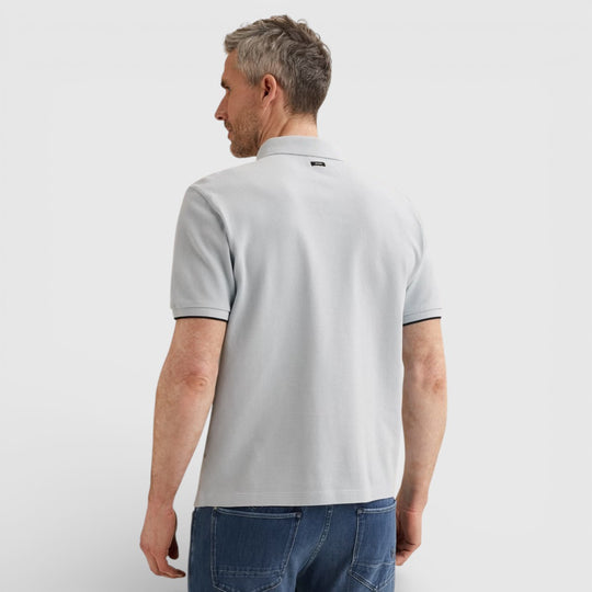 VPSS2603822-4295 Vanguard Polo Four Tuck Pique Skyway / Lichtblauw