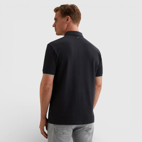 VPSS2603822-5073 Vanguard Polo Four Tuck Pique Sky Captain / Blauw