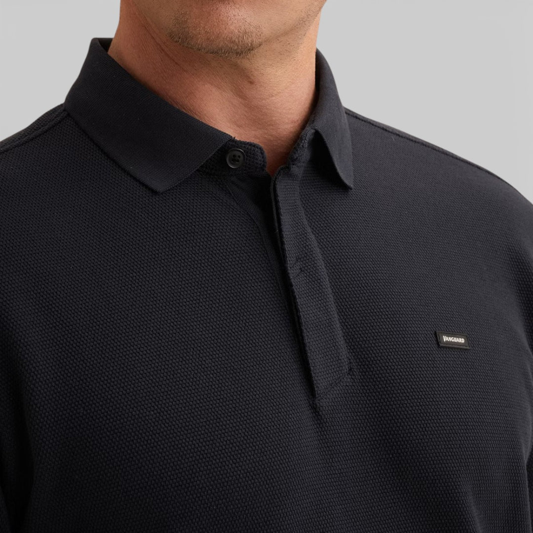 VPSS2603822-5073 Vanguard Polo Four Tuck Pique Sky Captain / Blauw
