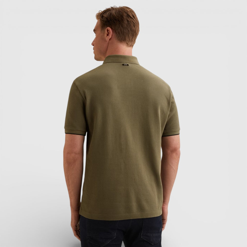 VPSS2603822-6495 Vanguard Polo Four Tuck Pique Mulled Basil / Groen