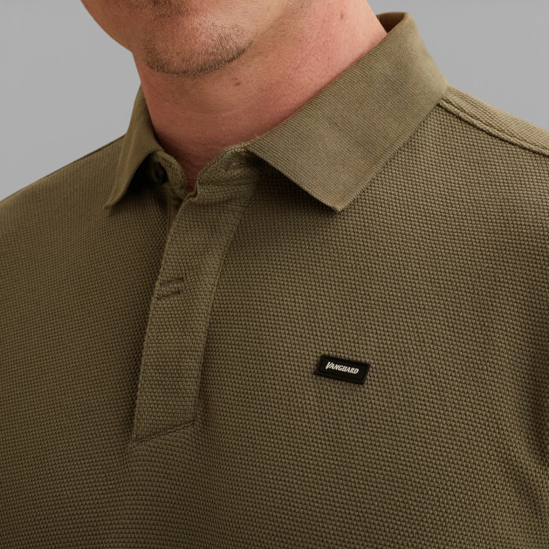 VPSS2603822-6495 Vanguard Polo Four Tuck Pique Mulled Basil / Groen