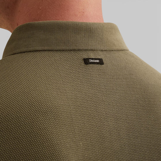 VPSS2603822-6495 Vanguard Polo Four Tuck Pique Mulled Basil / Groen
