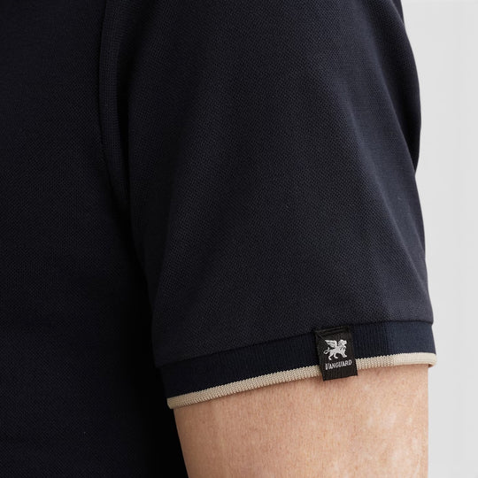VPSS2604850-5073 Vanguard Polo Piqué Blend Sky Captain / Donkerblauw