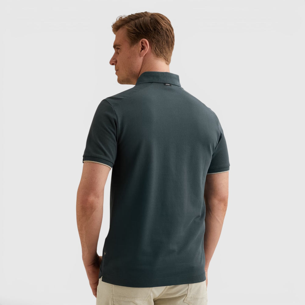 VPSS2604850-5108 Vanguard Polo Piqué Blend Midnight Navy / Donkerblauw