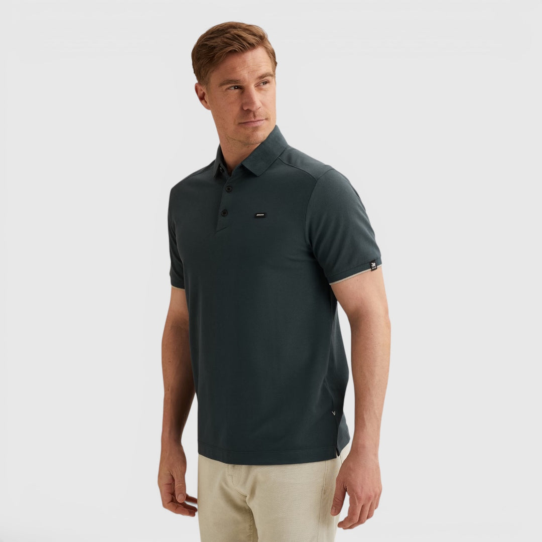 VPSS2604850-5108 Vanguard Polo Piqué Blend Midnight Navy / Donkerblauw