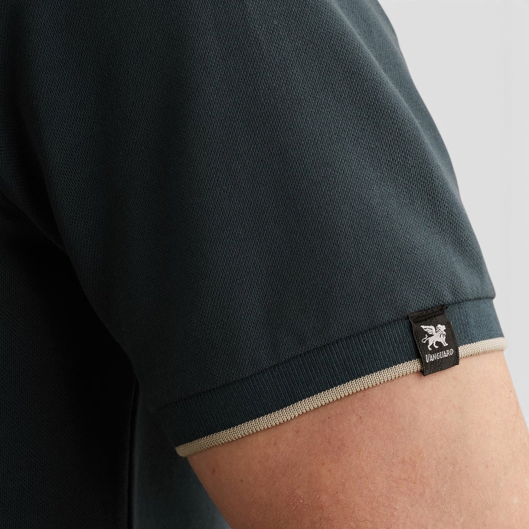 VPSS2604850-5108 Vanguard Polo Piqué Blend Midnight Navy / Donkerblauw