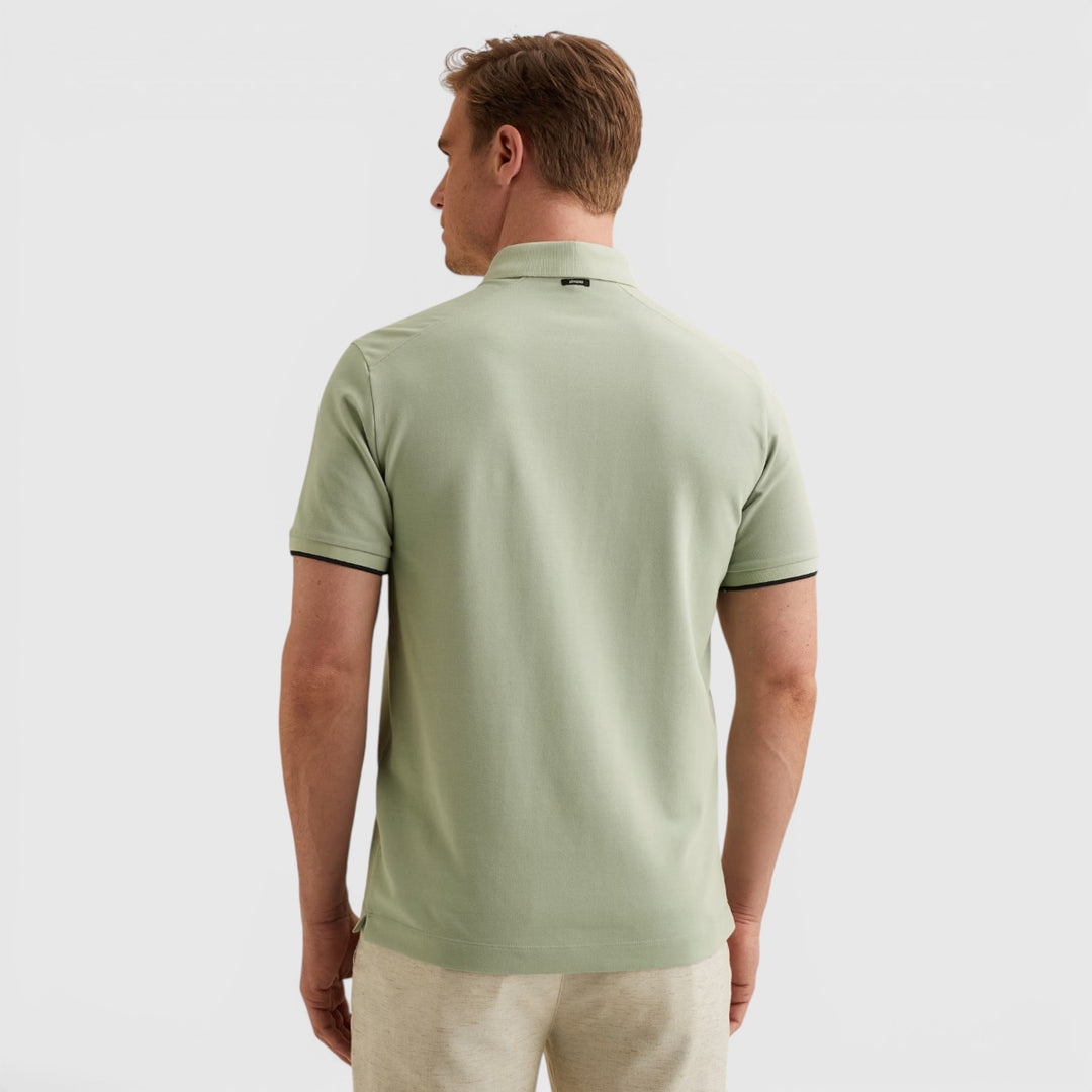 VPSS2604850-9089 Vanguard Polo Piqué Blend Aqua Gray / Grijs