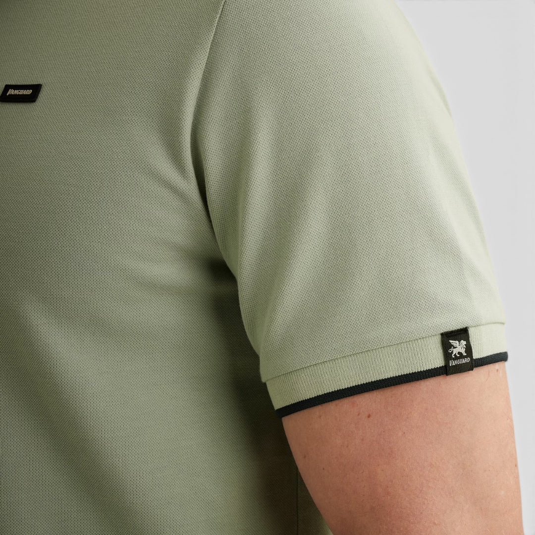 VPSS2604850-9089 Vanguard Polo Piqué Blend Aqua Gray / Grijs