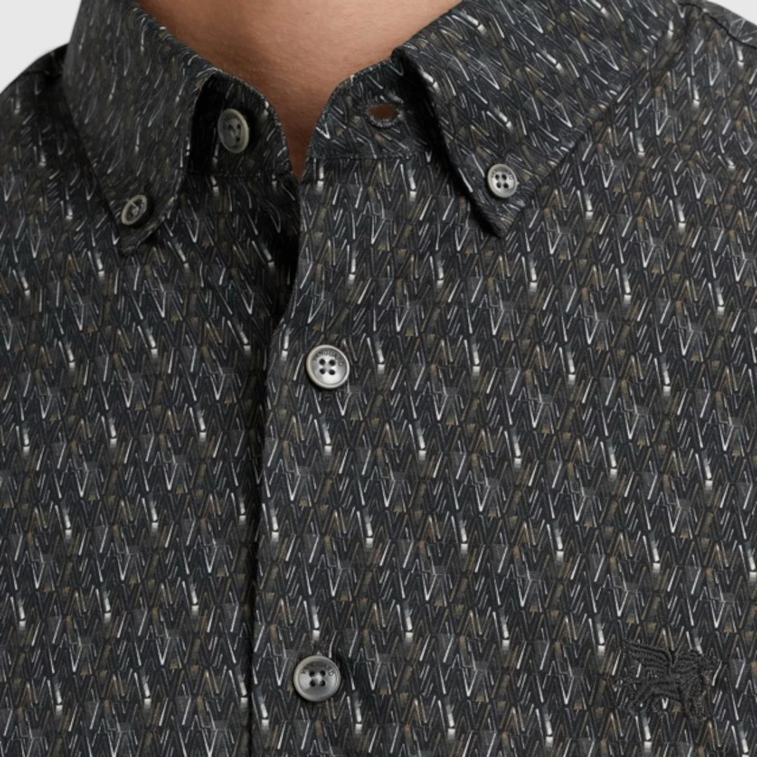 VSI2508202-5073 Vanguard Shirt Print On Poplin Stretch Sky Captain