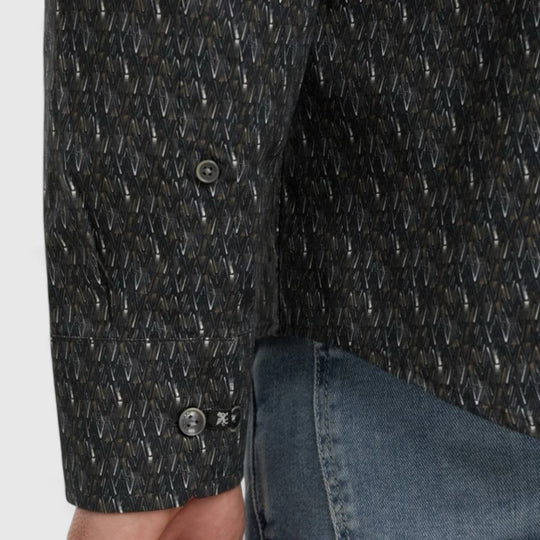 VSI2508202-5073 Vanguard Shirt Print On Poplin Stretch Sky Captain