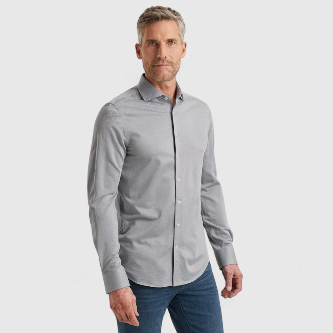 VSI2509225-5279 Vanguard Shirt Versatile Oxford Jersey Bering Sea / Blauw