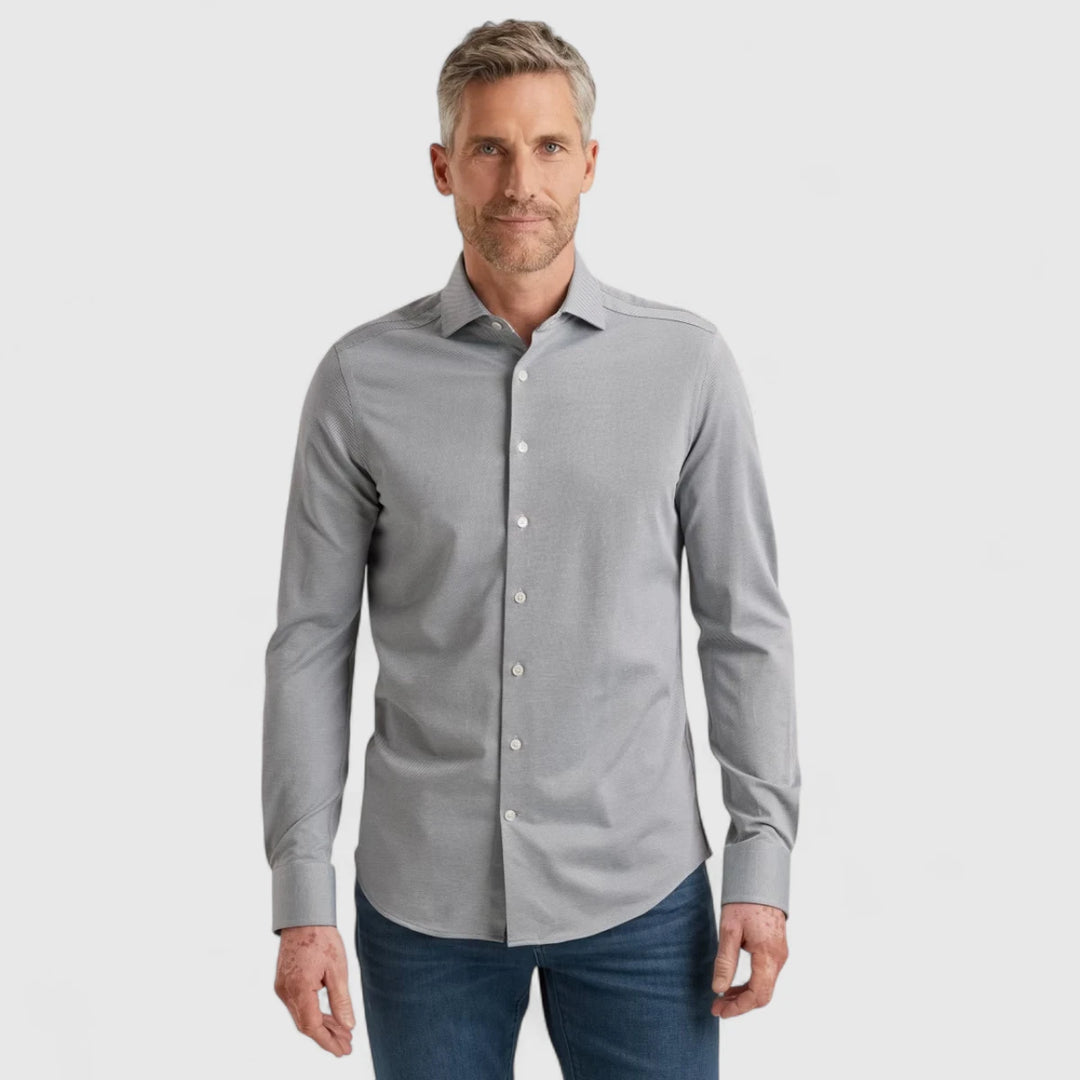 VSI2509225-5279 Vanguard Shirt Versatile Oxford Jersey Bering Sea / Blauw