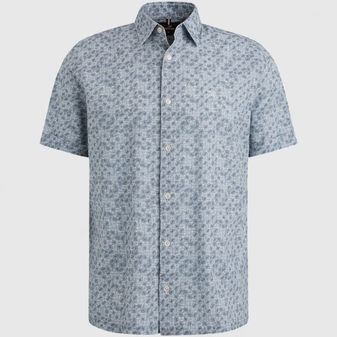 VSIS2505281-5046 Vanguard Shirt Printed On Cotton Moonlight Blue