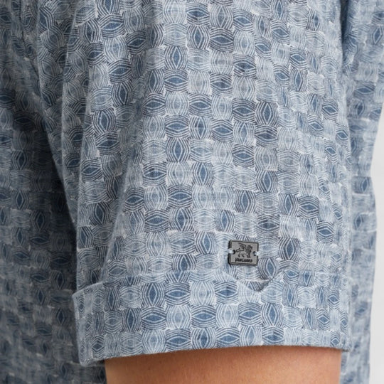 VSIS2505281-5046 Vanguard Shirt Printed On Cotton Moonlight Blue