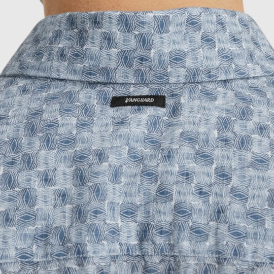 VSIS2505281-5046 Vanguard Shirt Printed On Cotton Moonlight Blue