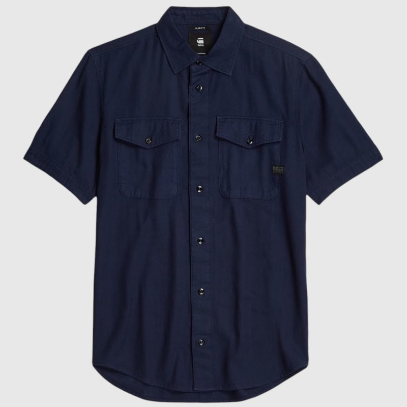 d19751-d454-b597 marine slim shirt g-star overhemd sartho blue crop2