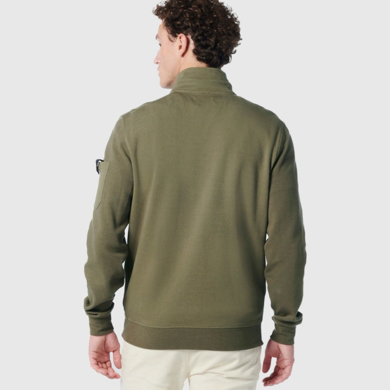 Sweater Full Zipper Twill Jacquard