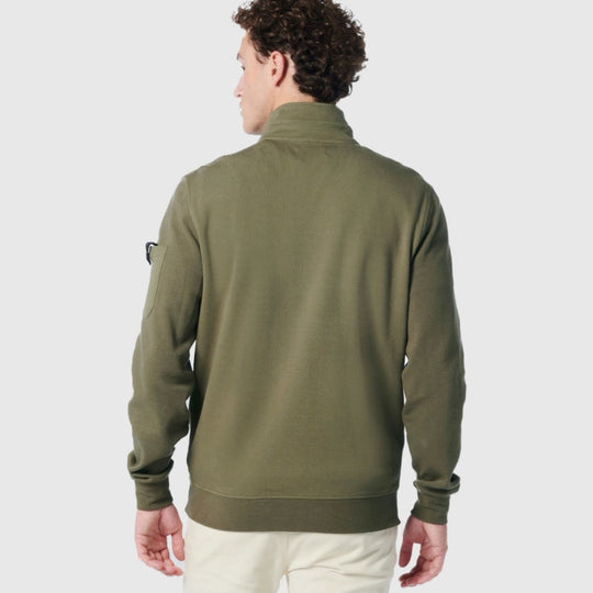 Sweater Full Zipper Twill Jacquard