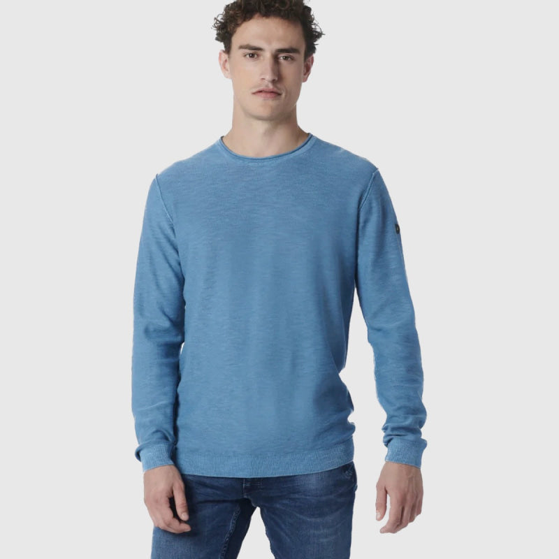 19230101 030 pullover crewneck garment dyed stone washed no excess trui crop1