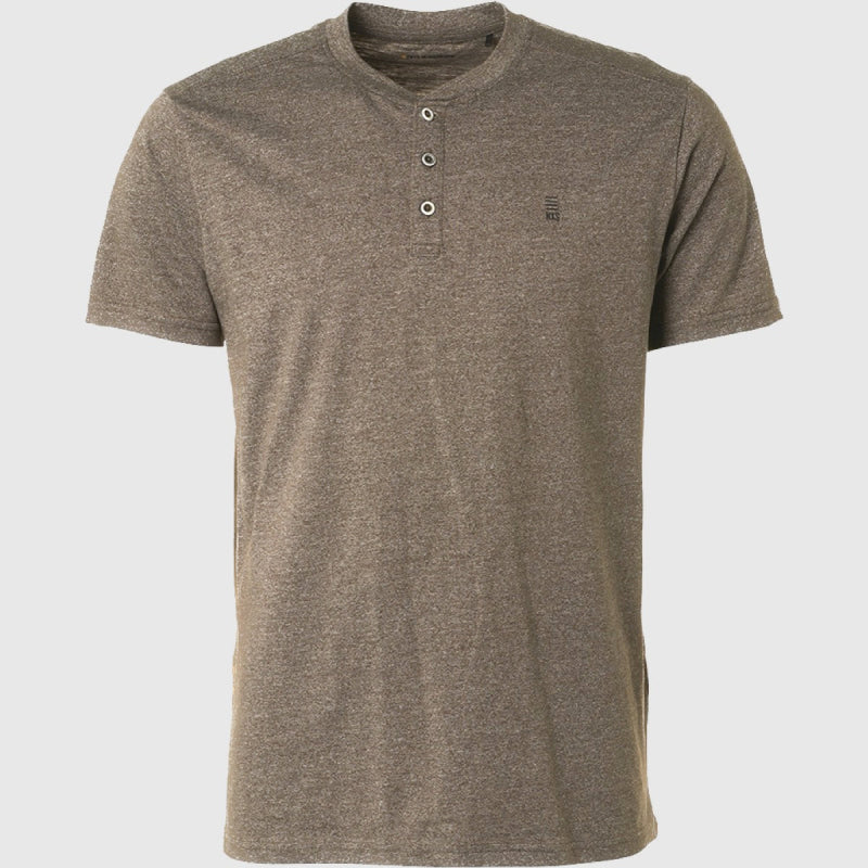 19340204sn 053 t-shirt grandad 2 colour melange no excess t-shirt