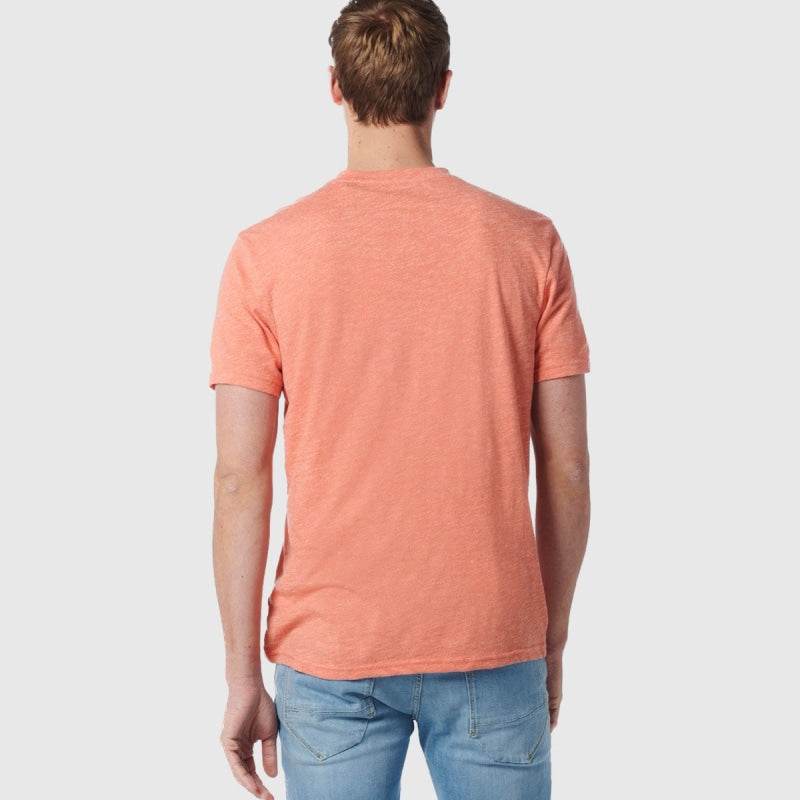 19340204sn 192 t-shirt grandad 2 colour melange no excess t-shirt back