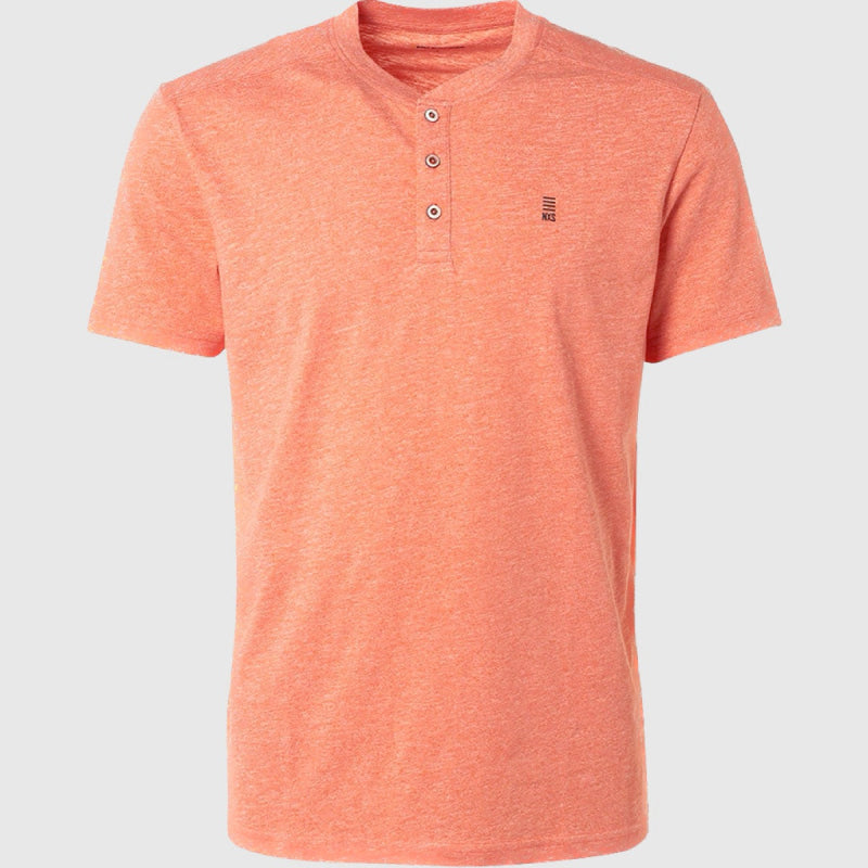 19340204sn 192 t-shirt grandad 2 colour melange no excess t-shirt