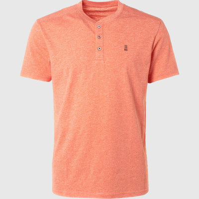 19340204sn 192 t-shirt grandad 2 colour melange no excess t-shirt