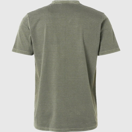 19350320 155 v-neck coloured stripes garment dyed no excess t-shirt back