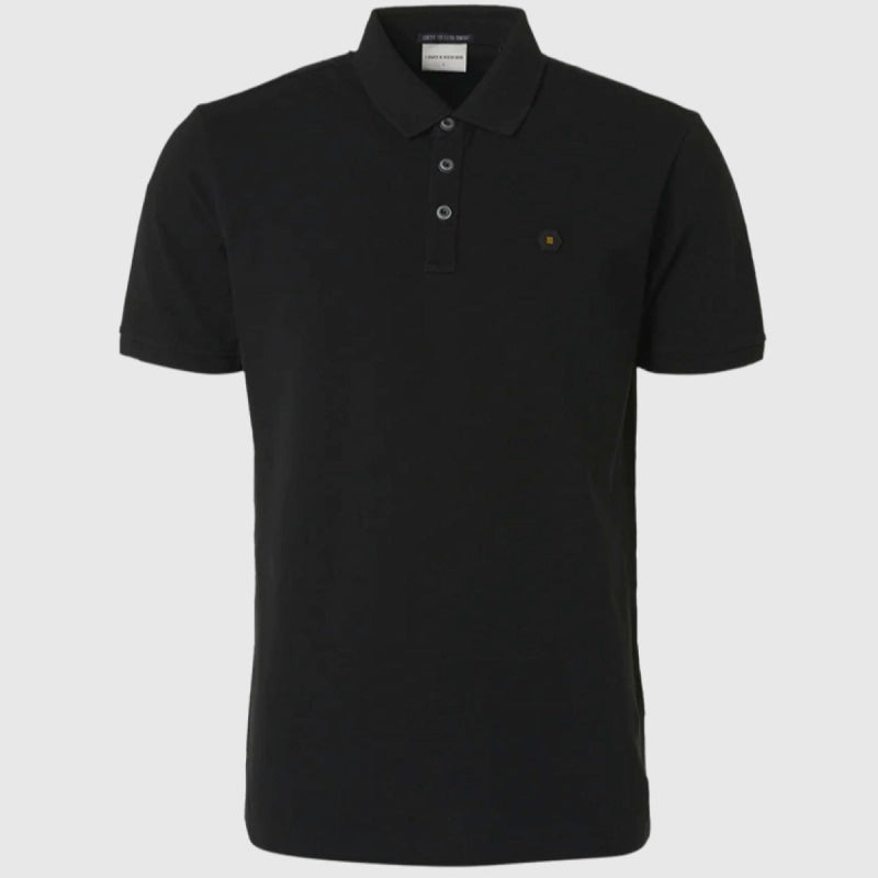 19380201sn 020 polo pique garment dyed cotton no excess polo black