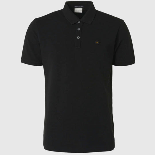 19380201sn 020 polo pique garment dyed cotton no excess polo black