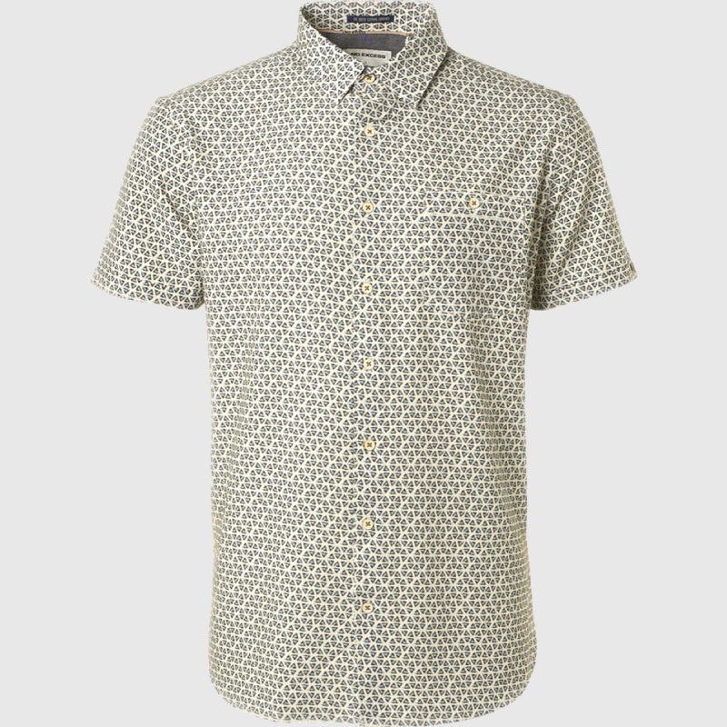 19440348 011 shirt short sleeve allover printed no excess overhemd